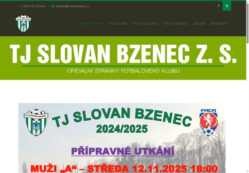 Zobrazit webové stránky TJ Slovan Bzenec