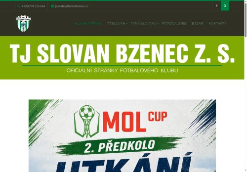 Zobrazit webové stránky TJ Slovan Bzenec