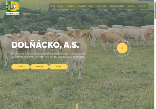 Webové stránky Ostrožsko, a.s., Ostrožská Lhota