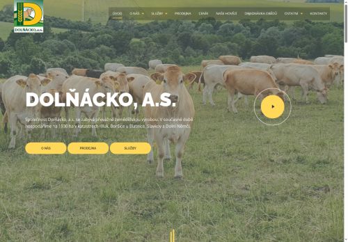 Webové stránky Ostrožsko, a.s., Ostrožská Lhota