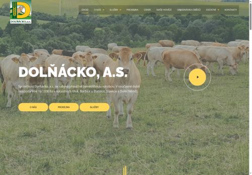 Webové stránky Ostrožsko, a.s., Ostrožská Lhota