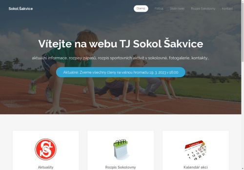 Zobrazit webové stránky TJ Sokol Šakvice