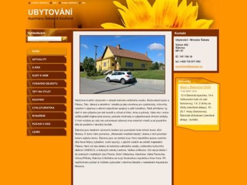 Ubytování Apartmány Šabata & Kouřilová