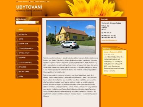 Ubytování Apartmány Šabata & Kouřilová