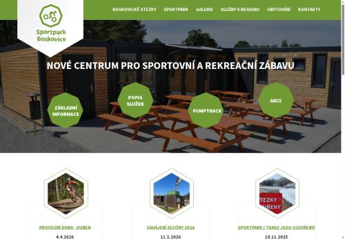 Zobrazit webové stránky Sportpark Boskovice