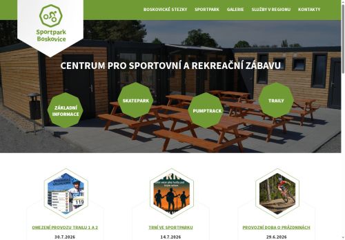 Zobrazit webové stránky Sportpark Boskovice