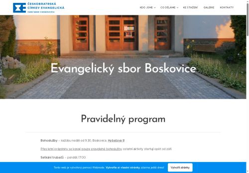 Zobrazit webové stránky Evangelický sbor Boskovice