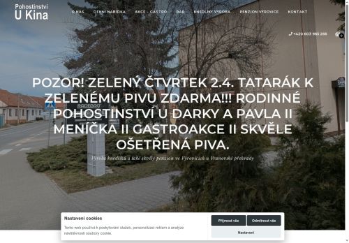 Zobrazit webové stránky Pohostinství U Kina