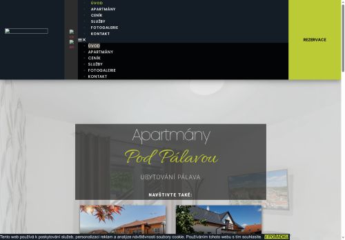 Zobrazit webové stránky Apartmány pod Pálavou