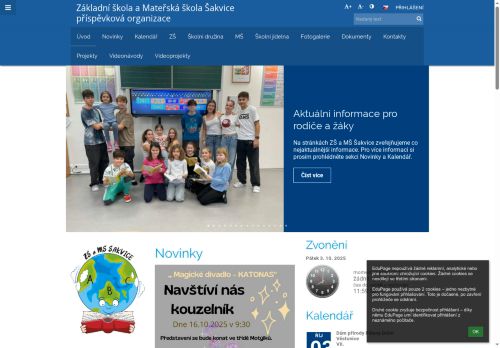 Zobrazit webové stránky Základní a mateřská škola Šakvice