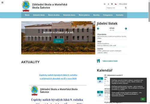Zobrazit webové stránky Základní a mateřská škola Šakvice
