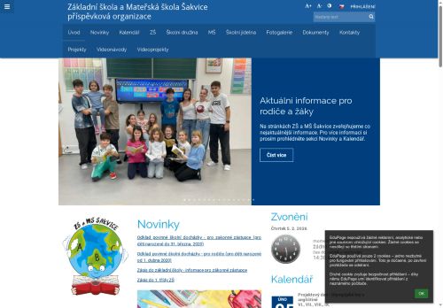 Zobrazit webové stránky Základní a mateřská škola Šakvice