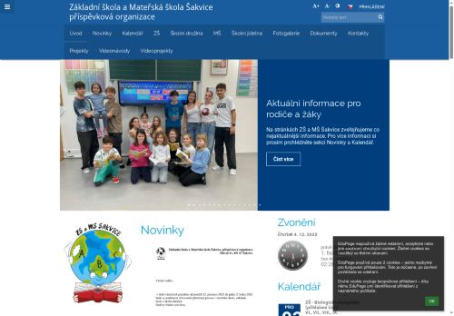Zobrazit webové stránky Základní a mateřská škola Šakvice