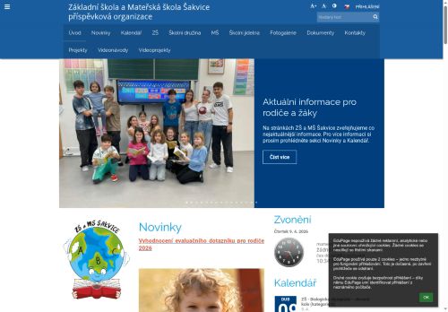 Zobrazit webové stránky Základní a mateřská škola Šakvice