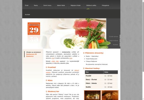 Zobrazit webové stránky Restaurace 29