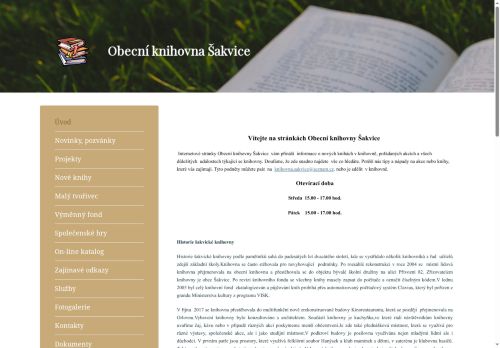 Zobrazit webové stránky Obecní knihovna Šakvice