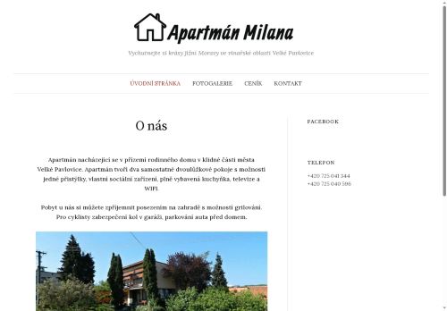 Zobrazit webové stránky Apartmán Milana