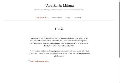 Zobrazit webové stránky Apartmán Milana