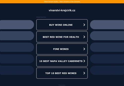 Zobrazit webové stránky Penzion Vinařský dvůr