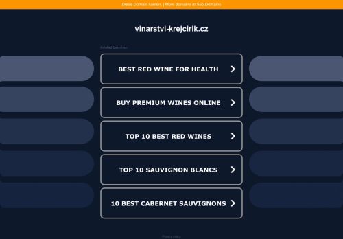 Zobrazit webové stránky Penzion Vinařský dvůr