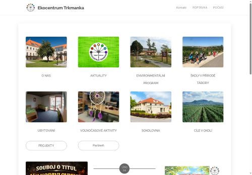 Zobrazit webové stránky Ubytování Ekocentrum Trkmanka