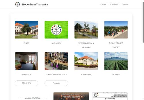 Zobrazit webové stránky Ubytování Ekocentrum Trkmanka