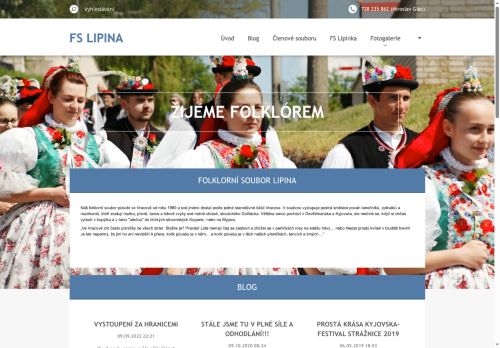 Zobrazit webové stránky Folklorní soubor Lipina Vracov