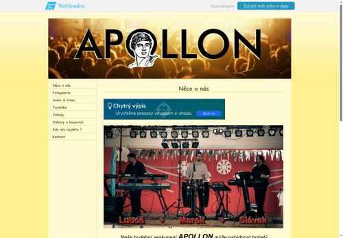 Zobrazit webové stránky Hudební skupina Apollon