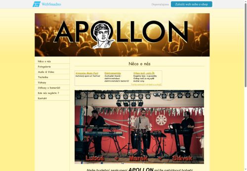 Zobrazit webové stránky Hudební skupina Apollon