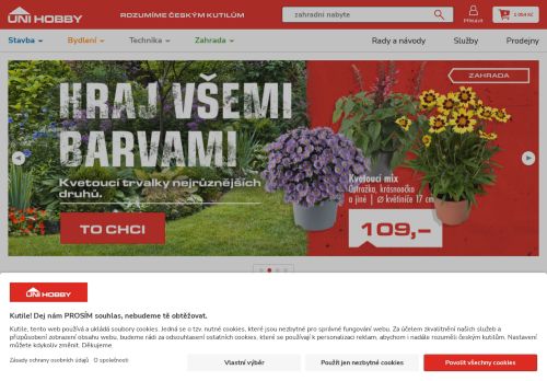 UNI HOBBY, a. s. nabízí práci na pozici pokladní M/Ž v obci Hodonín