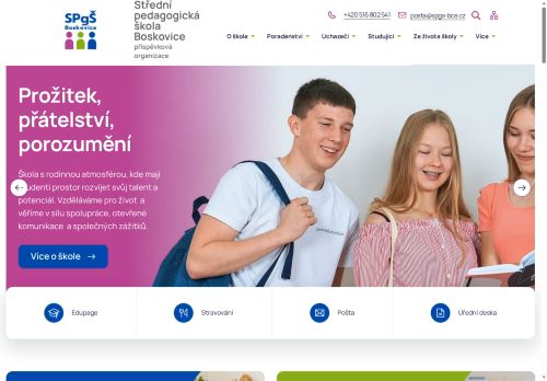 Zobrazit webové stránky Střední pedagogická škola Boskovice