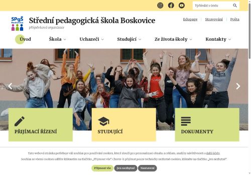 Zobrazit webové stránky Domov mládeže SPgŠ Boskovice