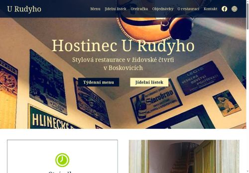 Zobrazit webové stránky Hostinec U Rudyho