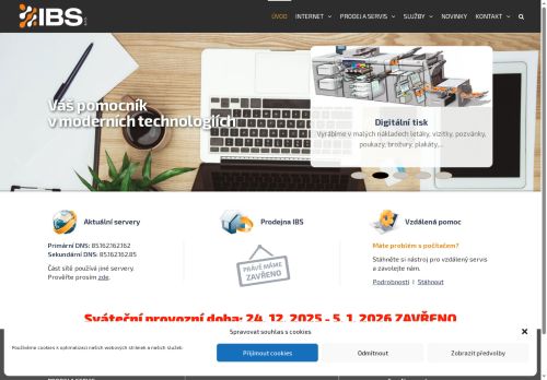 Zobrazit webové stránky IBS
