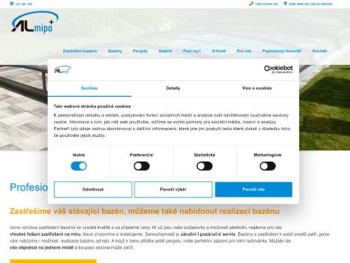 Zastřešení bazénů Almipa