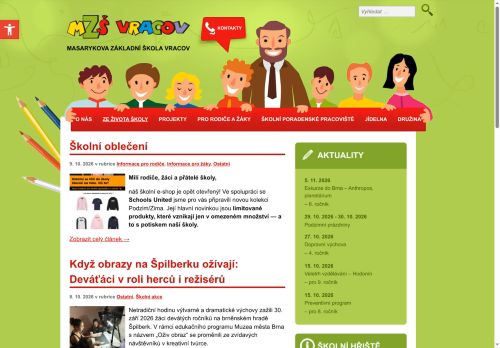 Zobrazit webové stránky Masarykova základní škola Vracov