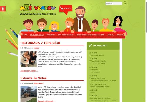 Zobrazit webové stránky Masarykova základní škola Vracov