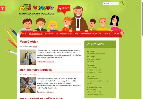 Zobrazit webové stránky Masarykova základní škola Vracov