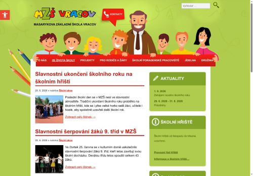 Zobrazit webové stránky Masarykova základní škola Vracov