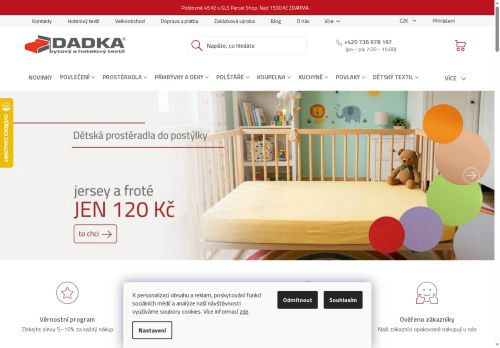 Zobrazit webové stránky Bytový a hotelový textil Dadka