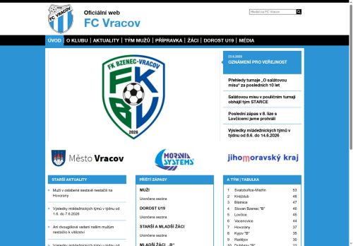 Zobrazit webové stránky Sportovní klub FC Vracov