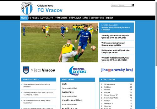 Zobrazit webové stránky Sportovní klub FC Vracov