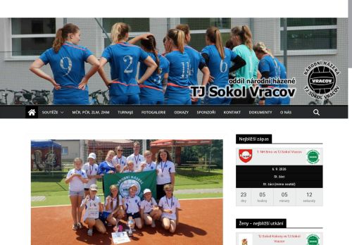 Zobrazit webové stránky Národní házená TJ Sokol Vracov