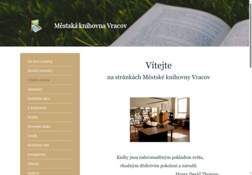 Zobrazit webové stránky Městská knihovna Vracov