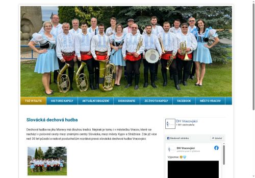 Zobrazit webové stránky Slovácká dechová hudba Vracovjáci