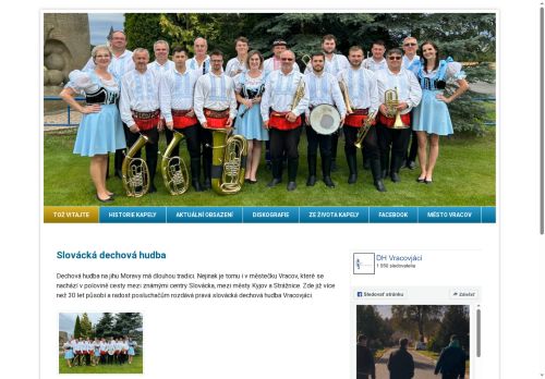 Zobrazit webové stránky Slovácká dechová hudba Vracovjáci