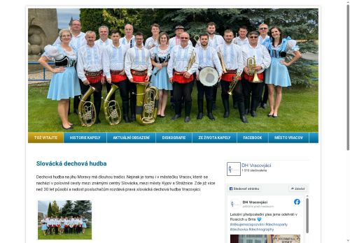 Zobrazit webové stránky Slovácká dechová hudba Vracovjáci
