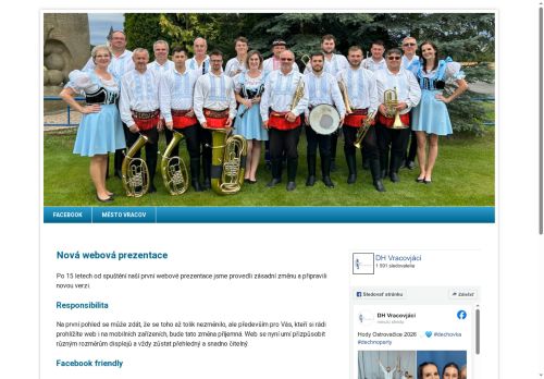Zobrazit webové stránky Slovácká dechová hudba Vracovjáci