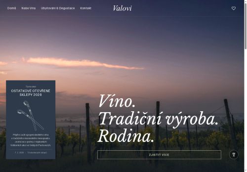 Zobrazit webové stránky Vinařství Valovi