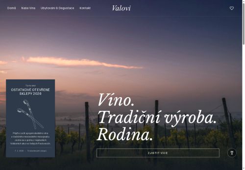 Zobrazit webové stránky Vinařství Valovi